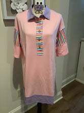 Load image into Gallery viewer, Pink Stripes Color Block Pastel Dress