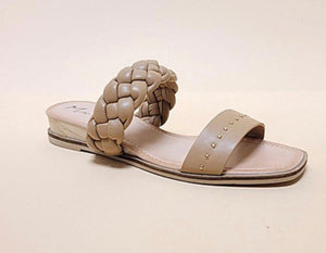Open Toe 2-Strap Slide-On Sandal