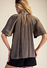 Load image into Gallery viewer, Gorgeous Metallic Bronze Blouse