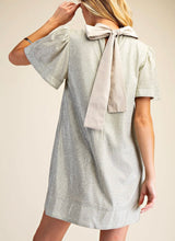 Load image into Gallery viewer, Champagne Metallic Lined Party Dress