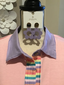 Pink Stripes Color Block Pastel Dress