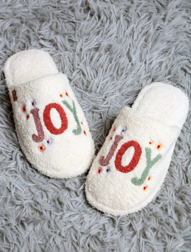 “JOY” Christmas Slippers